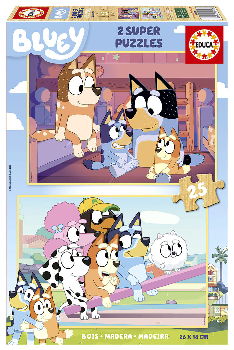 Educa, Пазл, синий (деревянный), 2 х 25 шт.
Educa, Пазл, синий (деревянный), 2 х 25 шт.
