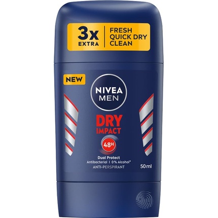 NIVEA MEN Dry Impact Антиперспирант-стик 50 мл
NIVEA MEN Dry Impact Антиперспирант-стик 50 мл