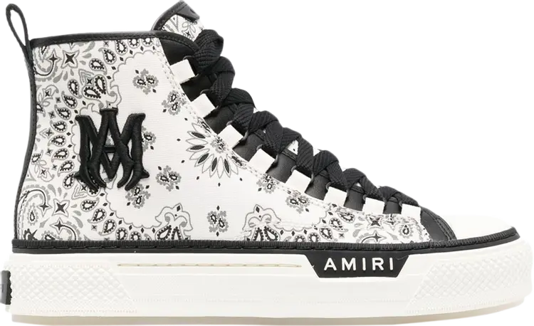 Кроссовки Amiri Court High Bandana - White, белый 
Кроссовки Amiri Court High Bandana - White, белый