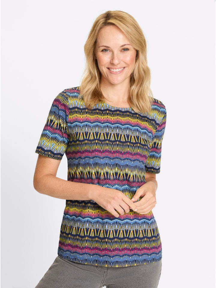 Футболка с круглым вырезом с принтом темно-синего и лаймового цветов Sieh an!, Синий, Футболка с круглым вырезом с принтом темно-синего и лаймового цветов Sieh an!
Футболка с круглым вырезом с принтом темно-синего и лаймового цветов Sieh an!, Синий, Футболка с круглым вырезом с принтом темно-синего и лаймового цветов Sieh an!