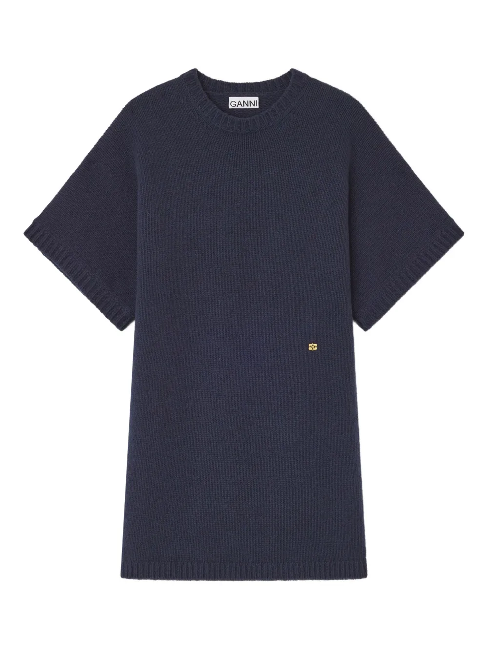 Платье мини с короткими рукавами GANNI, синий
Платье мини с короткими рукавами GANNI, синий