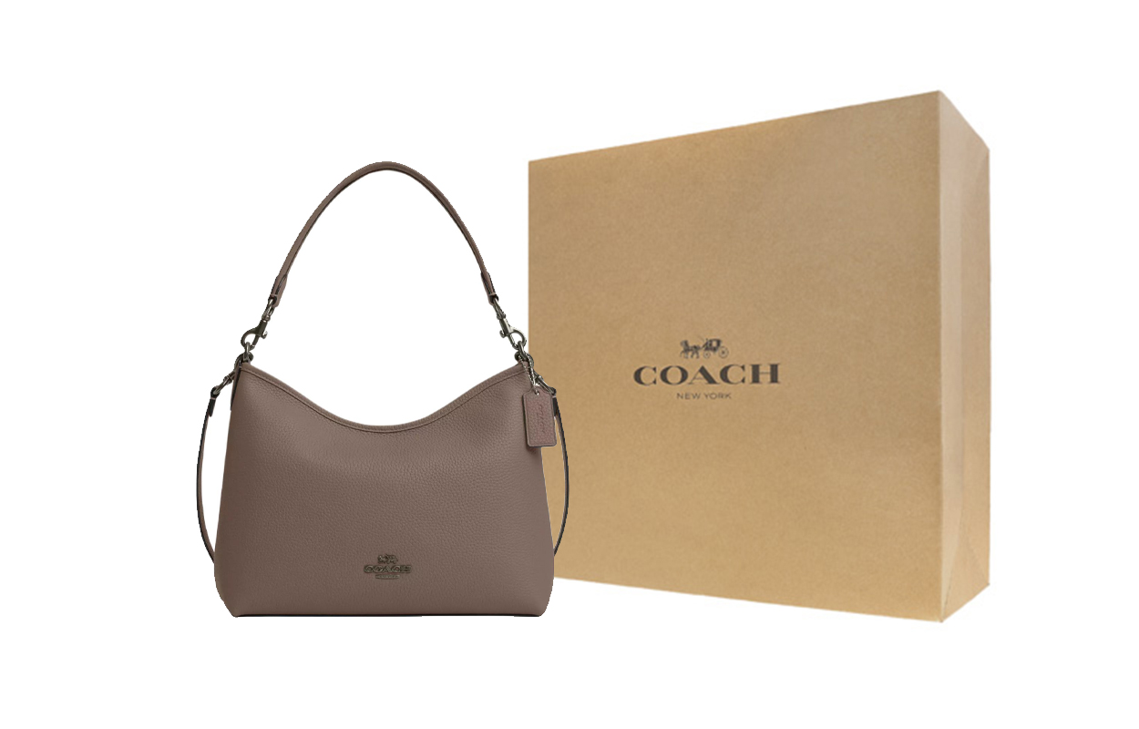 COACH Кожаная переносная сумка через плечо
COACH Кожаная переносная сумка через плечо