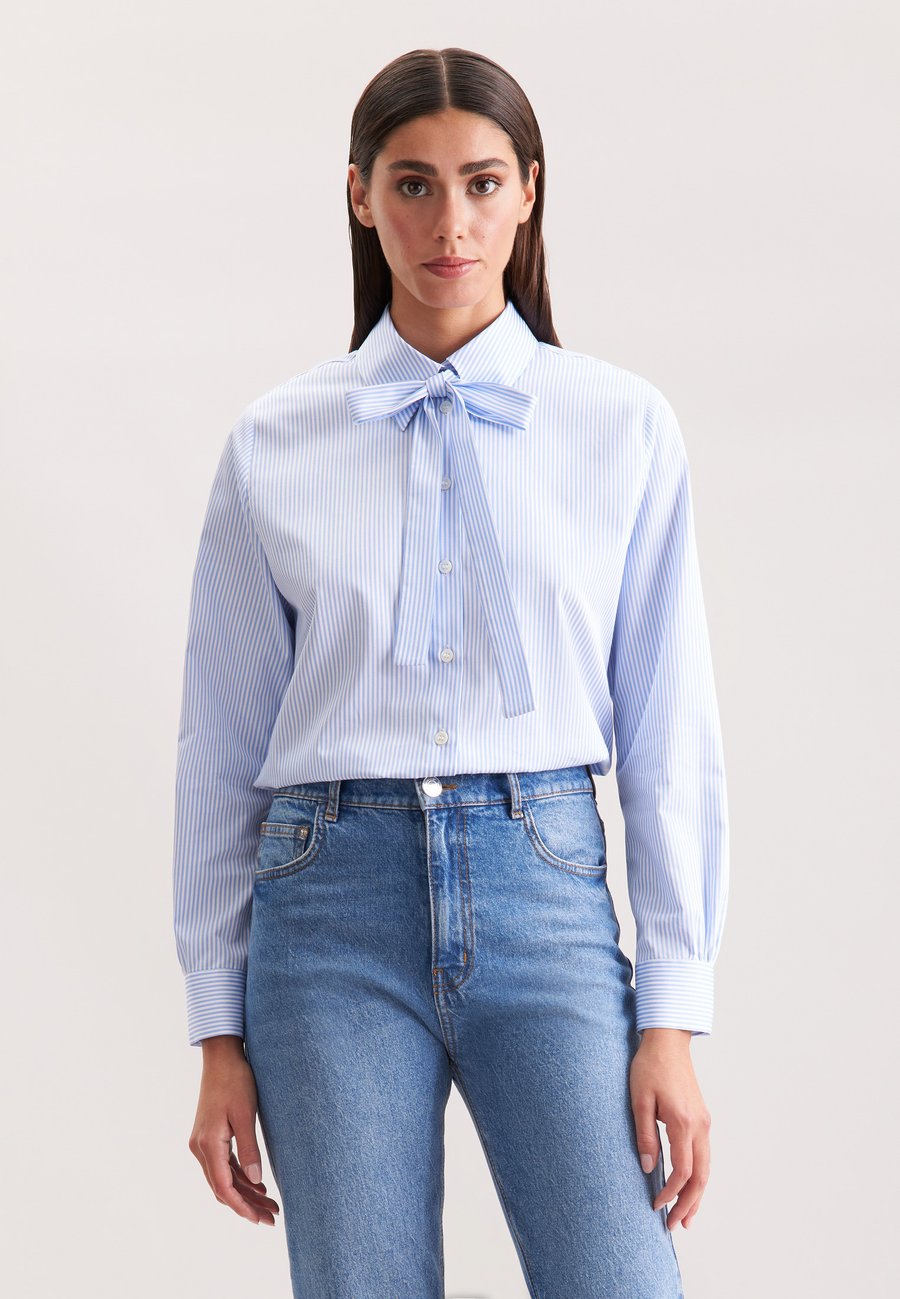 Блуза Seidensticker Button-down blouse, Light Blue/Blue
Блуза Seidensticker Button-down blouse, Light Blue/Blue