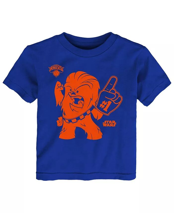 Футболка для малышей, мальчиков и девочек Royal New York Knicks Star Wars Chewie 1 Fan Outerstuff
Футболка для малышей, мальчиков и девочек Royal New York Knicks Star Wars Chewie 1 Fan Outerstuff