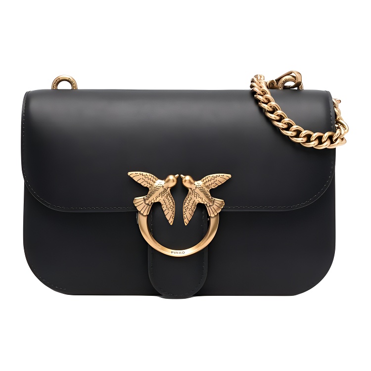 PINKO Женская черная сумка через плечо из телячьей кожи
PINKO Женская черная сумка через плечо из телячьей кожи