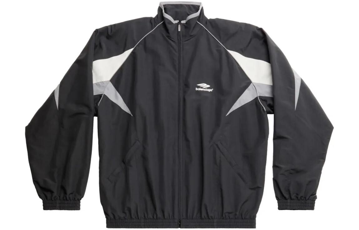 Олимпийка мужская Balenciaga, черный / серый / белый 
Олимпийка мужская Balenciaga, черный / серый / белый