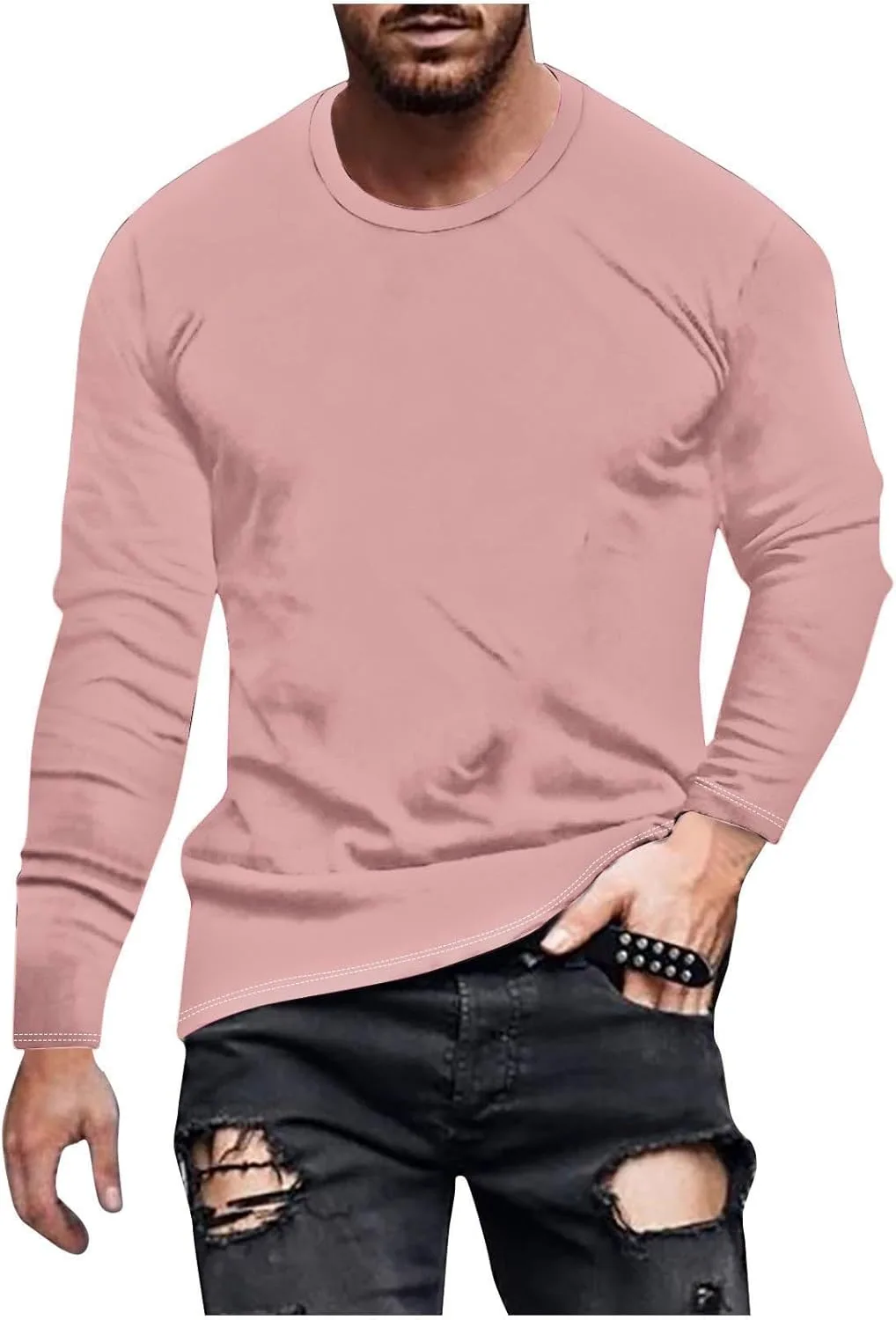 Мужская футболка с длинным рукавом Casual Stylish Basic, Big and Tall, Lightweight, Loose Fit
Мужская футболка с длинным рукавом Casual Stylish Basic, Big and Tall, Lightweight, Loose Fit