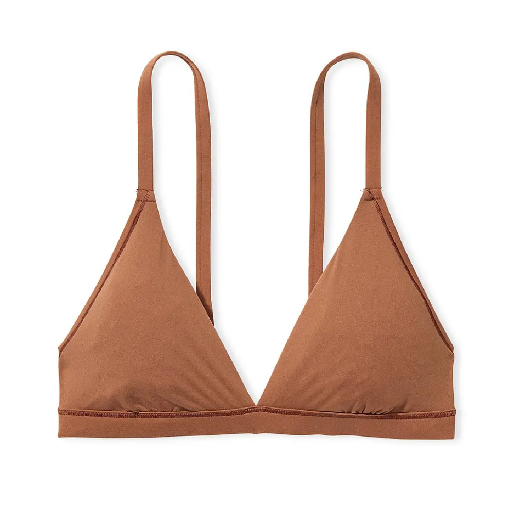 Бюстгальтер Victoria's Secret Pink Base Stretch Triangle, темно-бежевый 
Бюстгальтер Victoria's Secret Pink Base Stretch Triangle, темно-бежевый