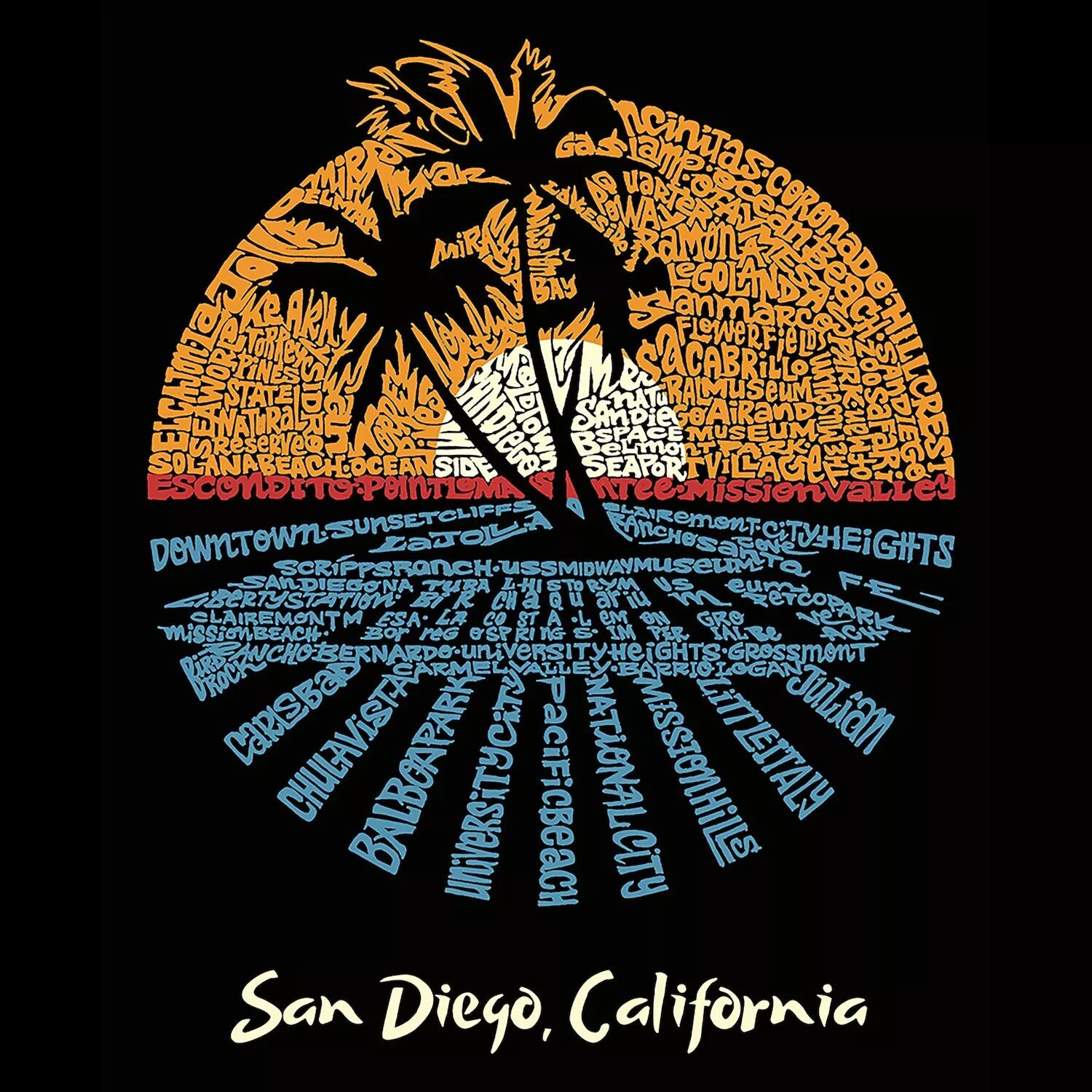 Cities In San Diego — мужской свитшот с круглым вырезом с рисунком Word Art LA Pop Art
Cities In San Diego — мужской свитшот с круглым вырезом с рисунком Word Art LA Pop Art
