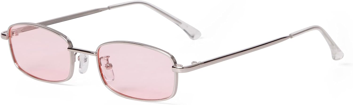 Солнцезащитные очки SORVINO маленького размера, узкие, прямоугольной формы, для женщин и мужчин, в стиле ретро Y2K, металлическая оправа, 90-е, тонкие, Silver/Light Pink
Солнцезащитные очки SORVINO маленького размера, узкие, прямоугольной формы, для женщин и мужчин, в стиле ретро Y2K, металлическая оправа, 90-е, тонкие, Silver/Light Pink