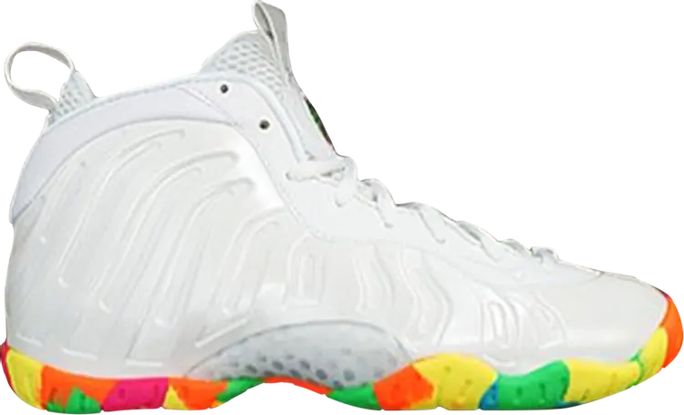 Кроссовки Nike Little Posite One GS 'Fruity Pebbles', белый 
Кроссовки Nike Little Posite One GS 'Fruity Pebbles', белый
