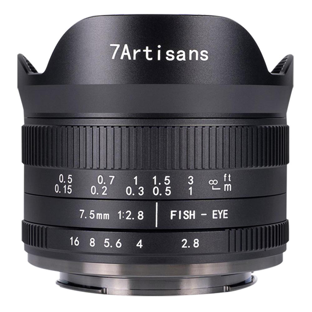 Объектив 7Artisans 7.5mm f/2.8 II Fisheye, Canon EF-M Mount, черный
Объектив 7Artisans 7.5mm f/2.8 II Fisheye, Canon EF-M Mount, черный