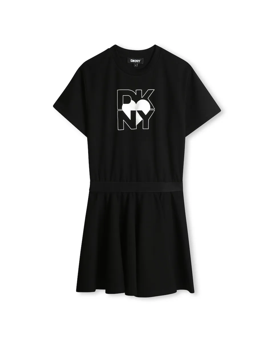 Платье для девочки с коротким рукавом DKNY, черный
Платье для девочки с коротким рукавом DKNY, черный