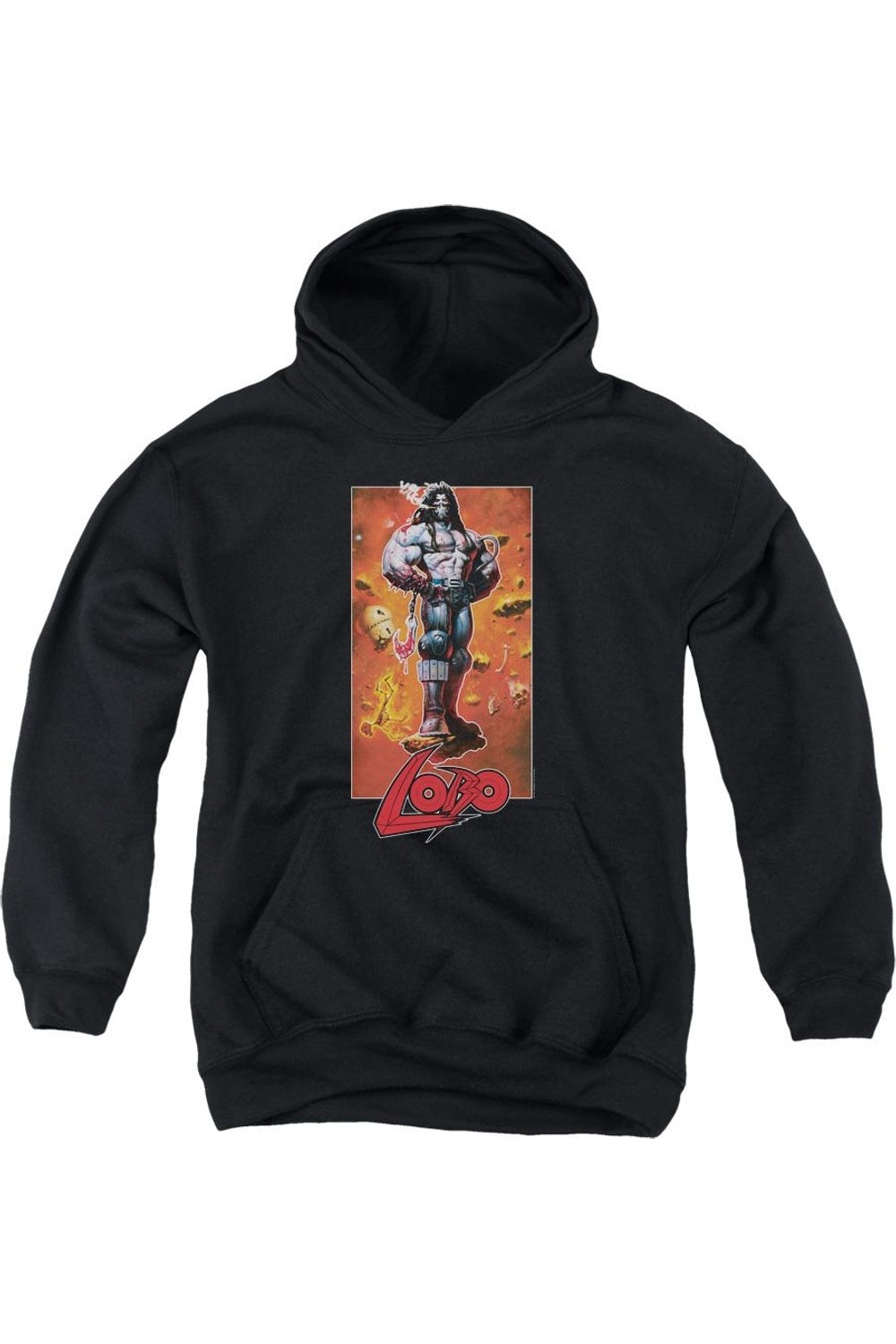 Молодежная толстовка с капюшоном Justice League of America Lobo Pose Gildan, черный
Молодежная толстовка с капюшоном Justice League of America Lobo Pose Gildan, черный