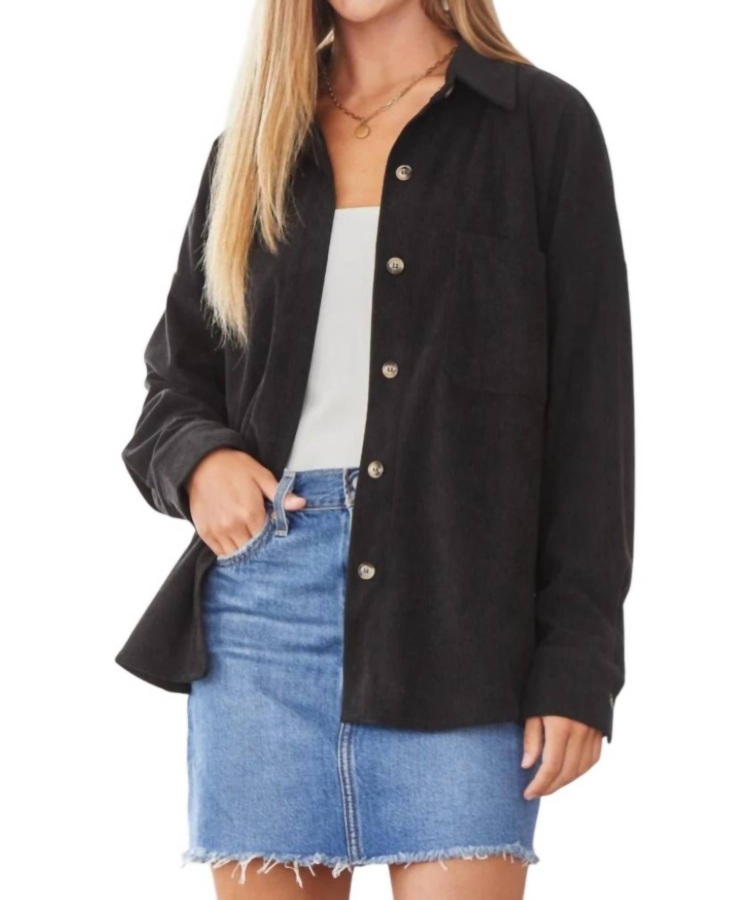 Рубашка We Go Together Cordour на пуговицах черного цвета ANDREE BY UNIT
Рубашка We Go Together Cordour на пуговицах черного цвета ANDREE BY UNIT