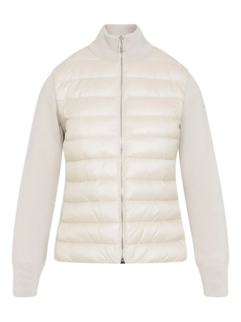 Стеганая куртка с трикотажными вставками MONCLER, белый
Стеганая куртка с трикотажными вставками MONCLER, белый