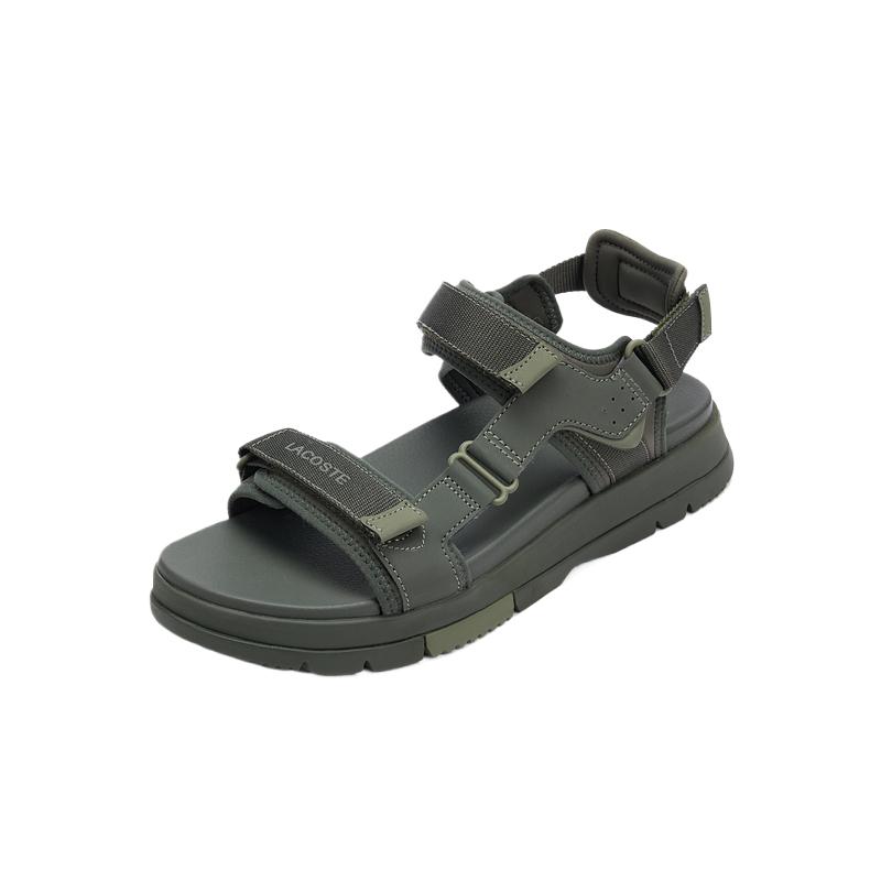 LACOSTE Сандалии мужские с одним ремешком цвета хаки 
LACOSTE Сандалии мужские с одним ремешком цвета хаки