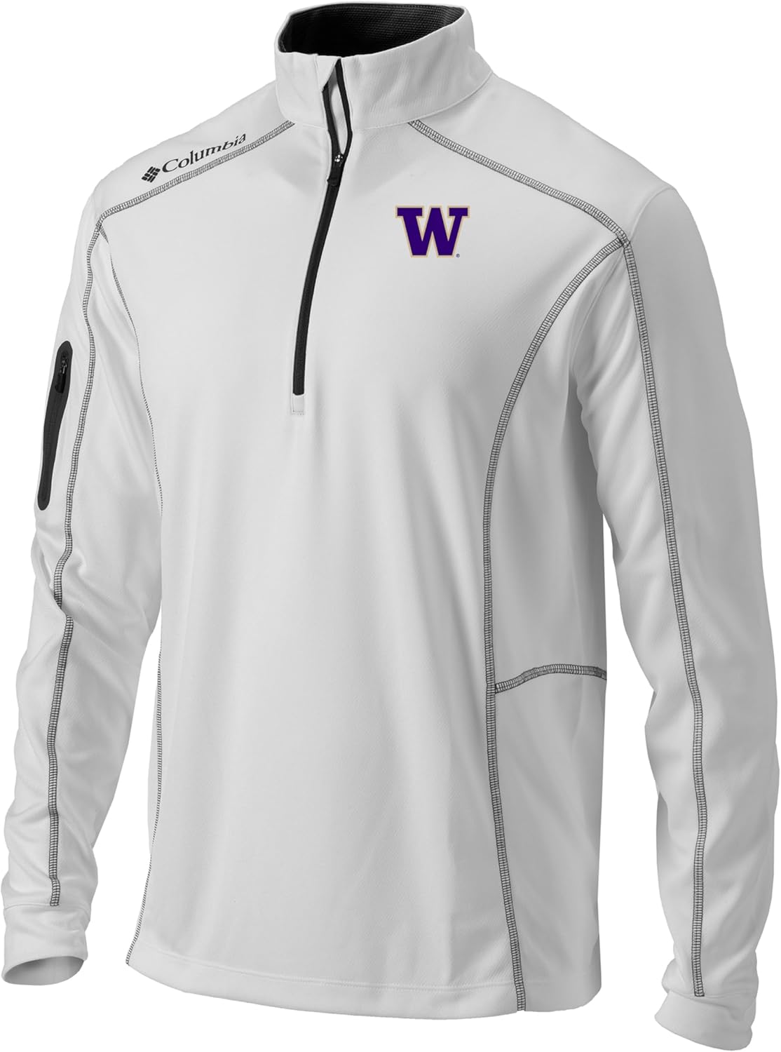 Мужская легкая повседневная толстовка для гольфа Columbia Univ of Washington Golf Shotgun Pullover, White
Мужская легкая повседневная толстовка для гольфа Columbia Univ of Washington Golf Shotgun Pullover, White