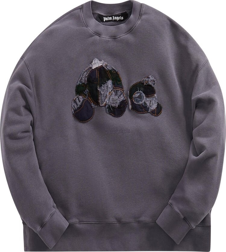 Толстовка Palm Angels PA Patchwork Ripped Bear Crew 'Indigo', синий 
Толстовка Palm Angels PA Patchwork Ripped Bear Crew 'Indigo', синий