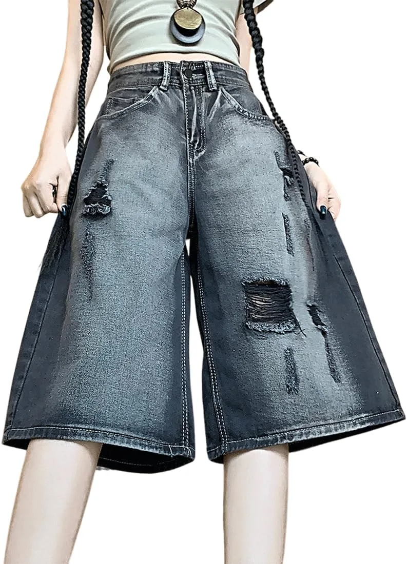 Джинсы женские Y2K Grunge Gothic Vintage Casual High Waist Straight Wide Leg Ripped Distressed Capri RILGOU
Джинсы женские Y2K Grunge Gothic Vintage Casual High Waist Straight Wide Leg Ripped Distressed Capri RILGOU