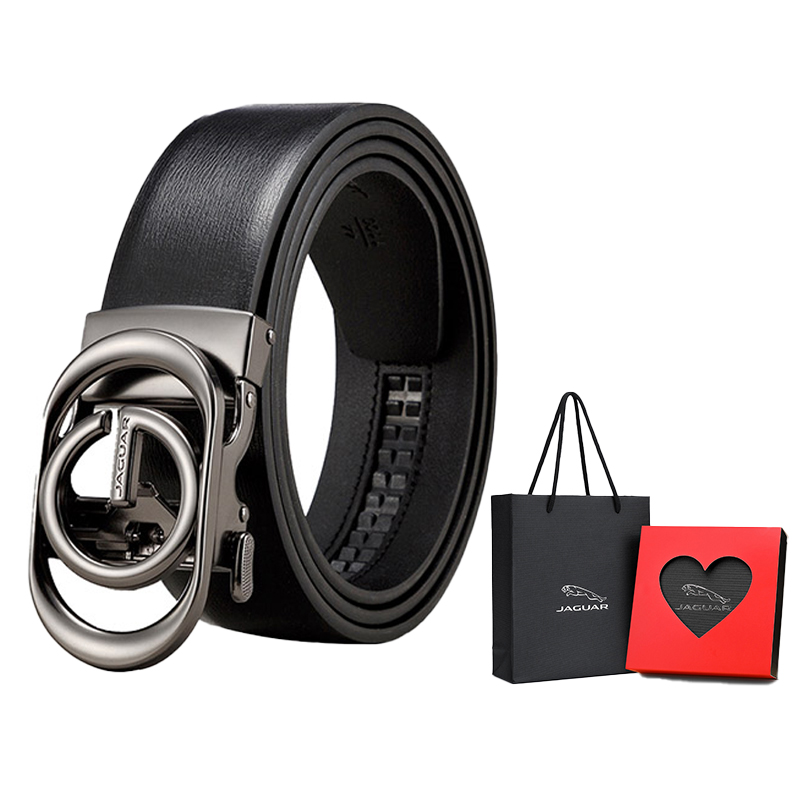JAGUAR Натуральный кожаный ремень с автоматической пряжкой, Black-Heart Box
JAGUAR Натуральный кожаный ремень с автоматической пряжкой, Black-Heart Box