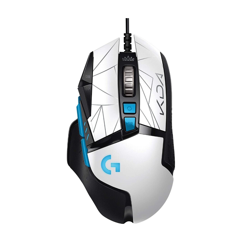 Проводная игровая мышь Logitech G502 HERO League of Legends K/DA Edition, белый/черный
Проводная игровая мышь Logitech G502 HERO League of Legends K/DA Edition, белый/черный