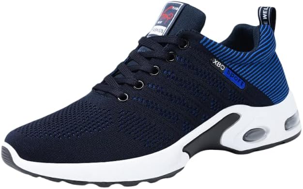 Мужские модные плетеные вязаные дышащие кроссовки для бега, удобные кроссовки с шнуровкой и мягкой подошвой, не скользящие, для активного отдыха на улице Azttoztto, синий
Мужские модные плетеные вязаные дышащие кроссовки для бега, удобные кроссовки с шнуровкой и мягкой подошвой, не скользящие, для активного отдыха на улице Azttoztto, синий