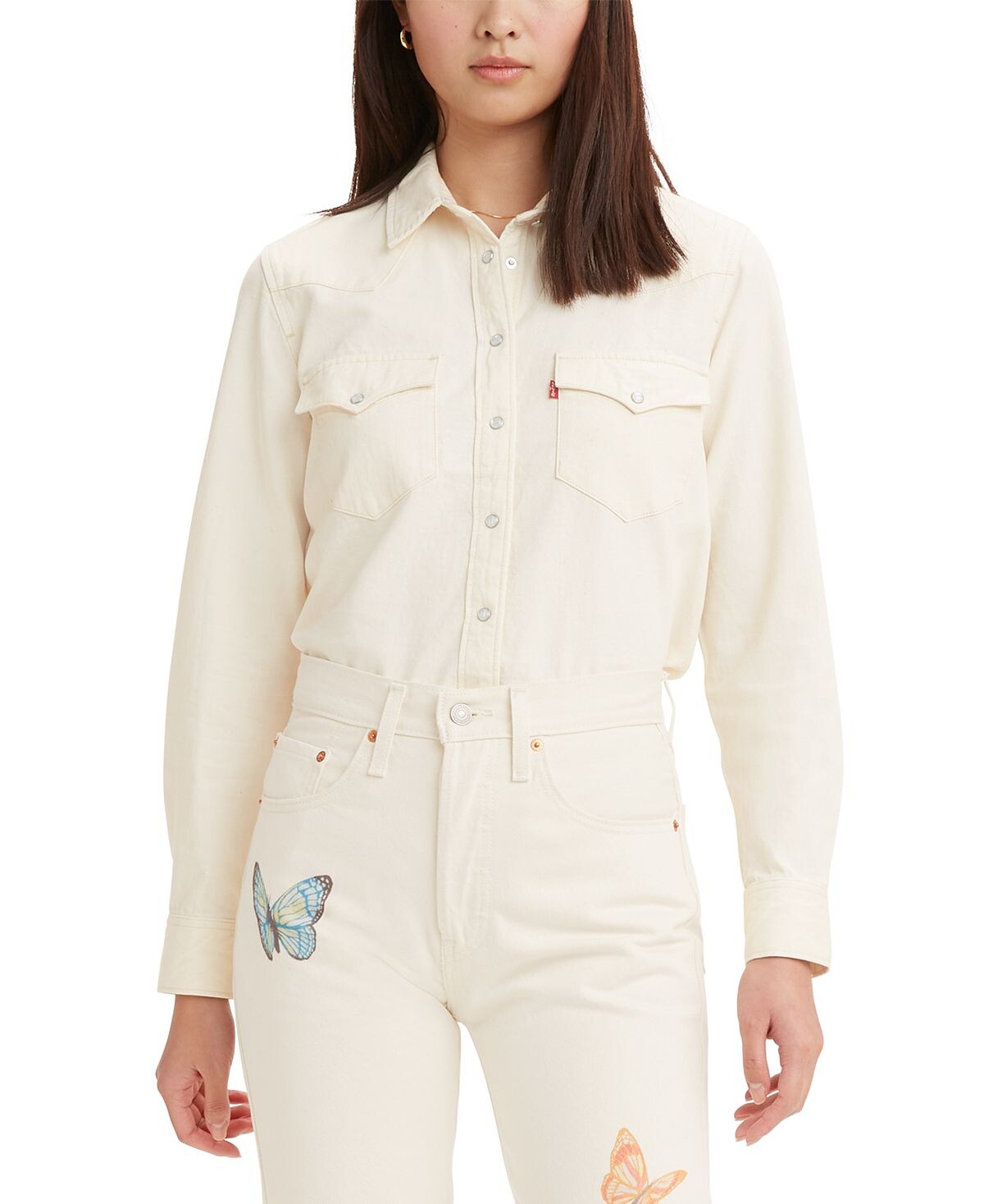 Женская хлопковая джинсовая рубашка the ultimate western Levi's, мульти
Женская хлопковая джинсовая рубашка the ultimate western Levi's, мульти