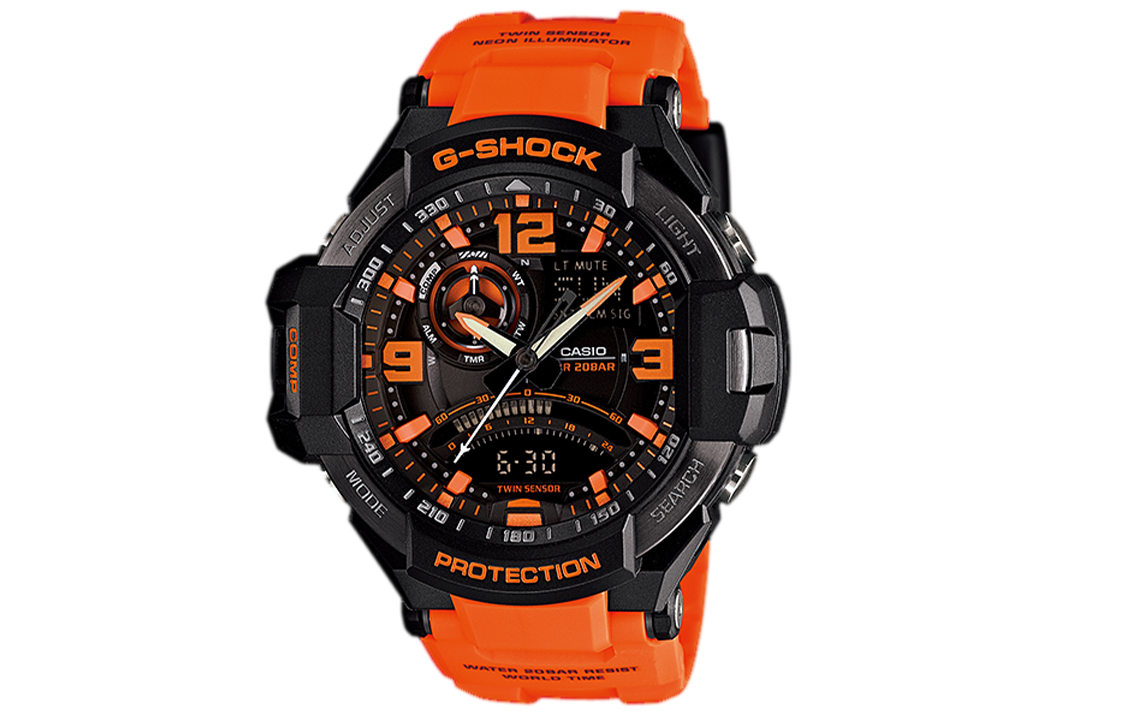 CASIO Часы Men MASTER OF G-AIR Series Black GA-1000-4A
CASIO Часы Men MASTER OF G-AIR Series Black GA-1000-4A