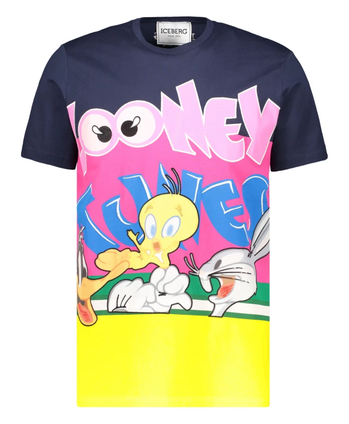 Хлопковая футболка с вышивкой Iceberg, мультиколор
Хлопковая футболка с вышивкой Iceberg, мультиколор