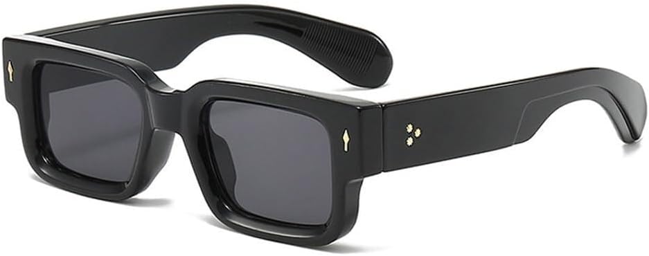 Квадратные солнцезащитные очки для женщин в винтажном стиле с заклепками, модные прозрачные линзы с градиентом цвета океана, защита от УФ-излучения UV400, мужские солнцезащитные очки в стиле панк LXLHWN, Black Gray
Квадратные солнцезащитные очки для женщин в винтажном стиле с заклепками, модные прозрачные линзы с градиентом цвета океана, защита от УФ-излучения UV400, мужские солнцезащитные очки в стиле панк LXLHWN, Black Gray