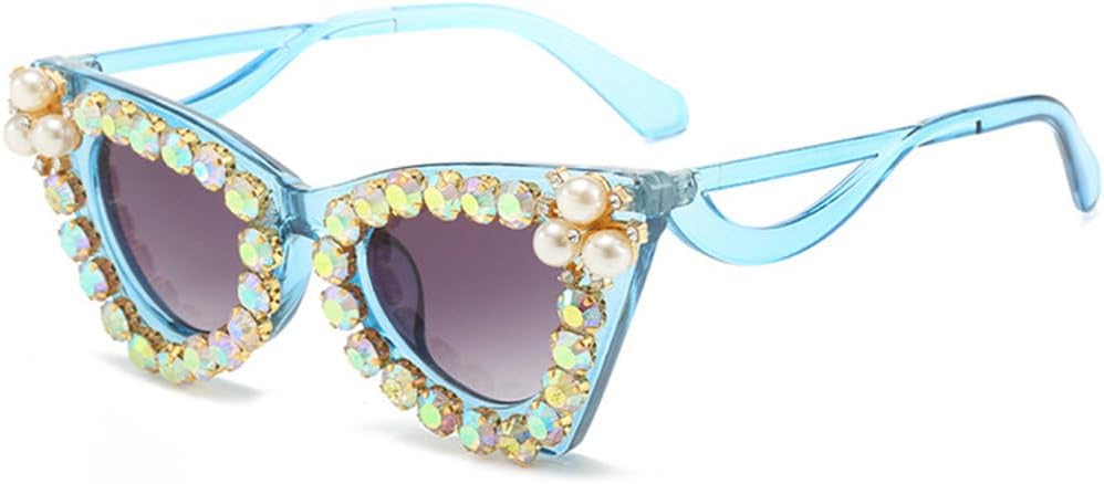 Женские солнцезащитные очки «кошачий глаз» с блестящими бриллиантами, роскошные очки с жемчужным блеском, солнцезащитные очки UV400, градиентные очки со стразами для мужчин TYUVIVO, Blue Gray
Женские солнцезащитные очки «кошачий глаз» с блестящими бриллиантами, роскошные очки с жемчужным блеском, солнцезащитные очки UV400, градиентные очки со стразами для мужчин TYUVIVO, Blue Gray