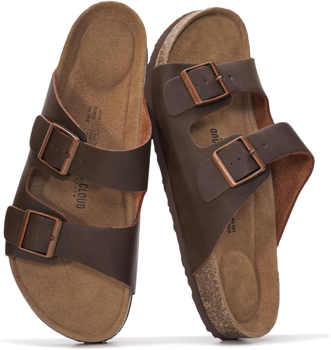 Мужские сандалии Project Cloud из 100 натуральной кожи с амортизирующей стелькой из натуральной пробки, сандалии с двумя ремешками и пряжками, летние нескользящие (Heritage), коричневый
Мужские сандалии Project Cloud из 100 натуральной кожи с амортизирующей стелькой из натуральной пробки, сандалии с двумя ремешками и пряжками, летние нескользящие (Heritage), коричневый