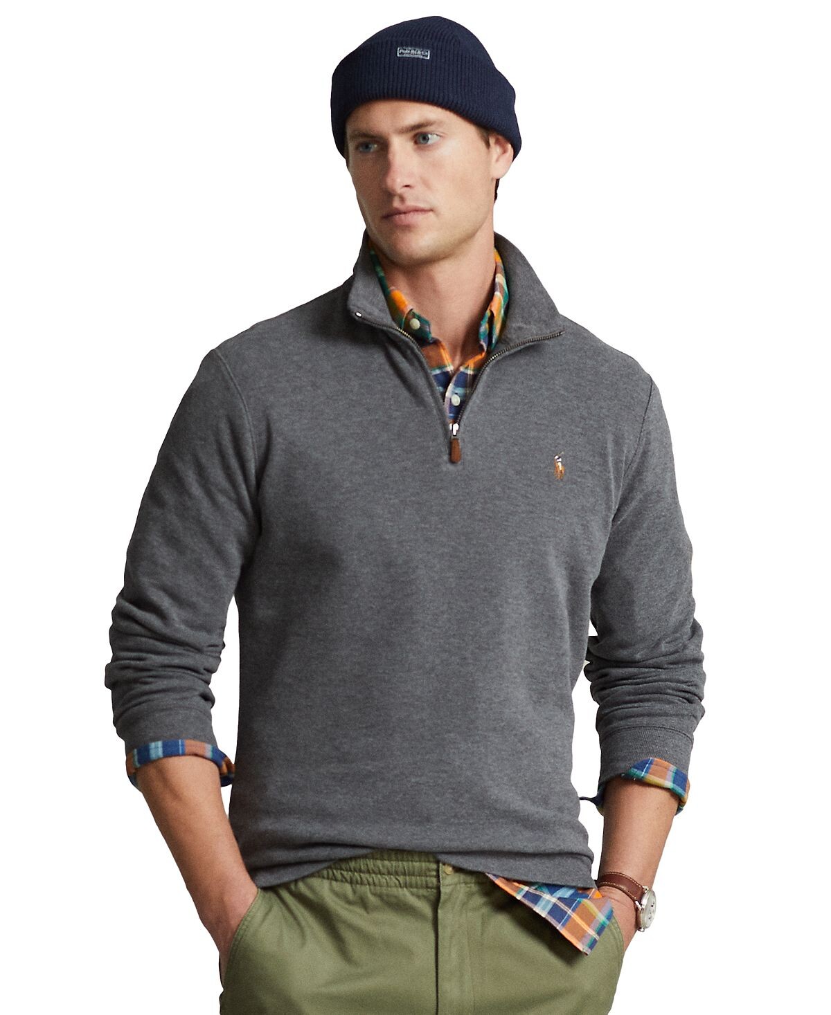 Мужской пуловер estate-rib из хлопка с молнией на четверть Polo Ralph Lauren, мульти
Мужской пуловер estate-rib из хлопка с молнией на четверть Polo Ralph Lauren, мульти