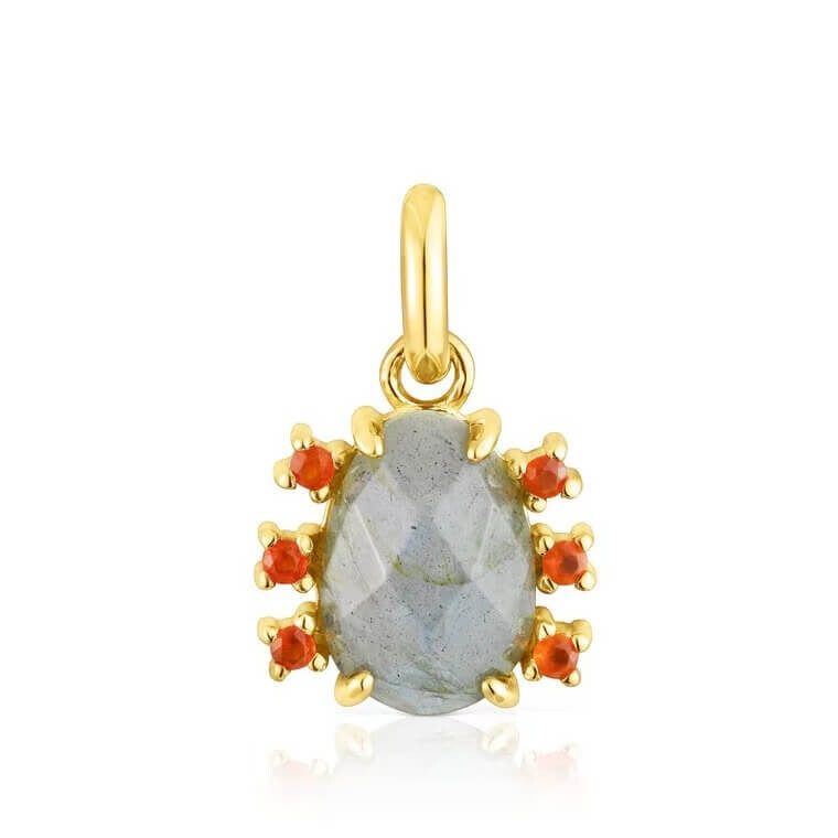 Подвеска Tous Virtual Garden, серебро позолоченное/лабрадорит/сердоликом
Подвеска Tous Virtual Garden, серебро позолоченное/лабрадорит/сердоликом