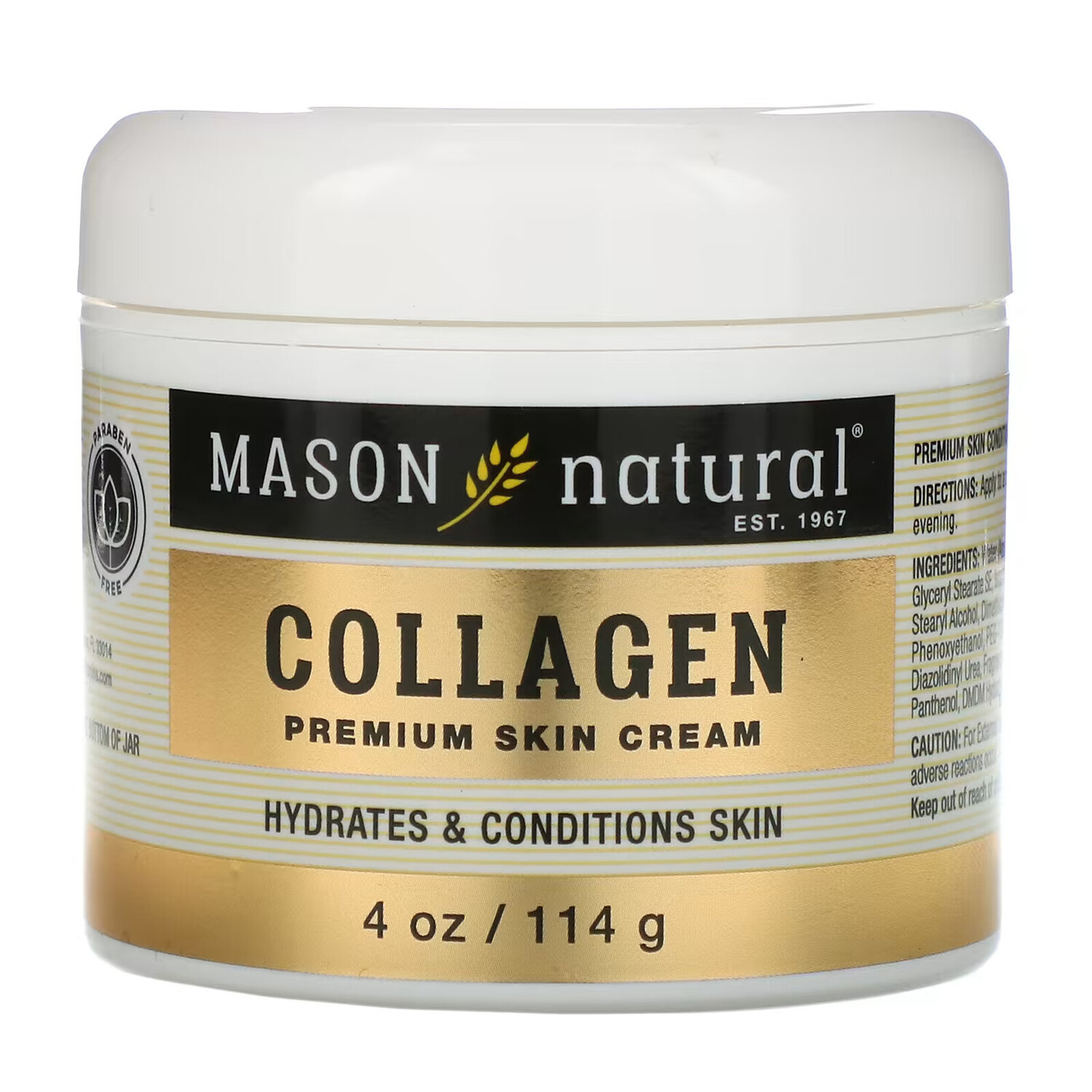 Mason Natural, крем с коллагеном премиального качества, с ароматом груши, 114 г (4 унции)
Mason Natural, крем с коллагеном премиального качества, с ароматом груши, 114 г (4 унции)