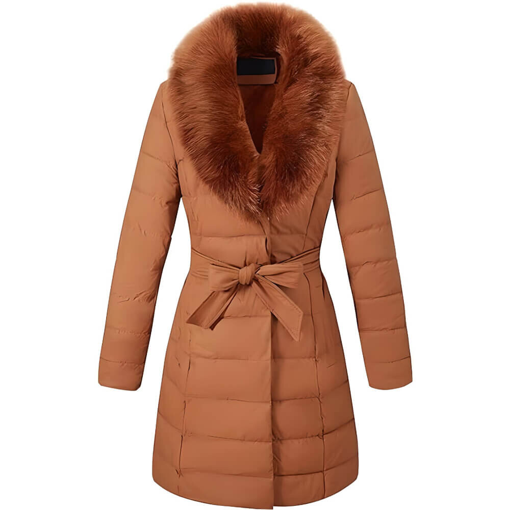 Пальто Bellivera Faux Leather Bubble Padding Sherpa-Lined with Removable Fur Collar, коричневый
Пальто Bellivera Faux Leather Bubble Padding Sherpa-Lined with Removable Fur Collar, коричневый