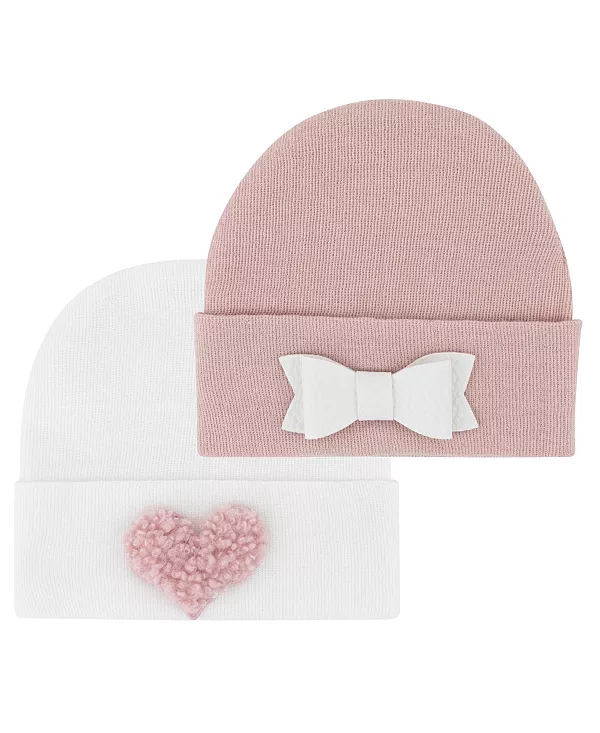 Универсальные больничные шапочки для новорожденных, 2 шт. - для малышей Ely'S & Co., розовый
Универсальные больничные шапочки для новорожденных, 2 шт. - для малышей Ely'S & Co., розовый