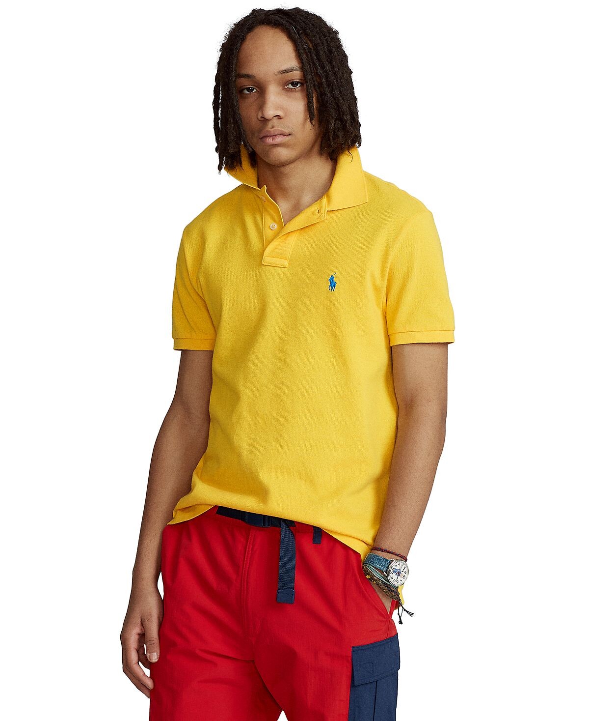 Мужская футболка-поло slim fit из сетчатой ткани на заказ Polo Ralph Lauren, мульти
Мужская футболка-поло slim fit из сетчатой ткани на заказ Polo Ralph Lauren, мульти