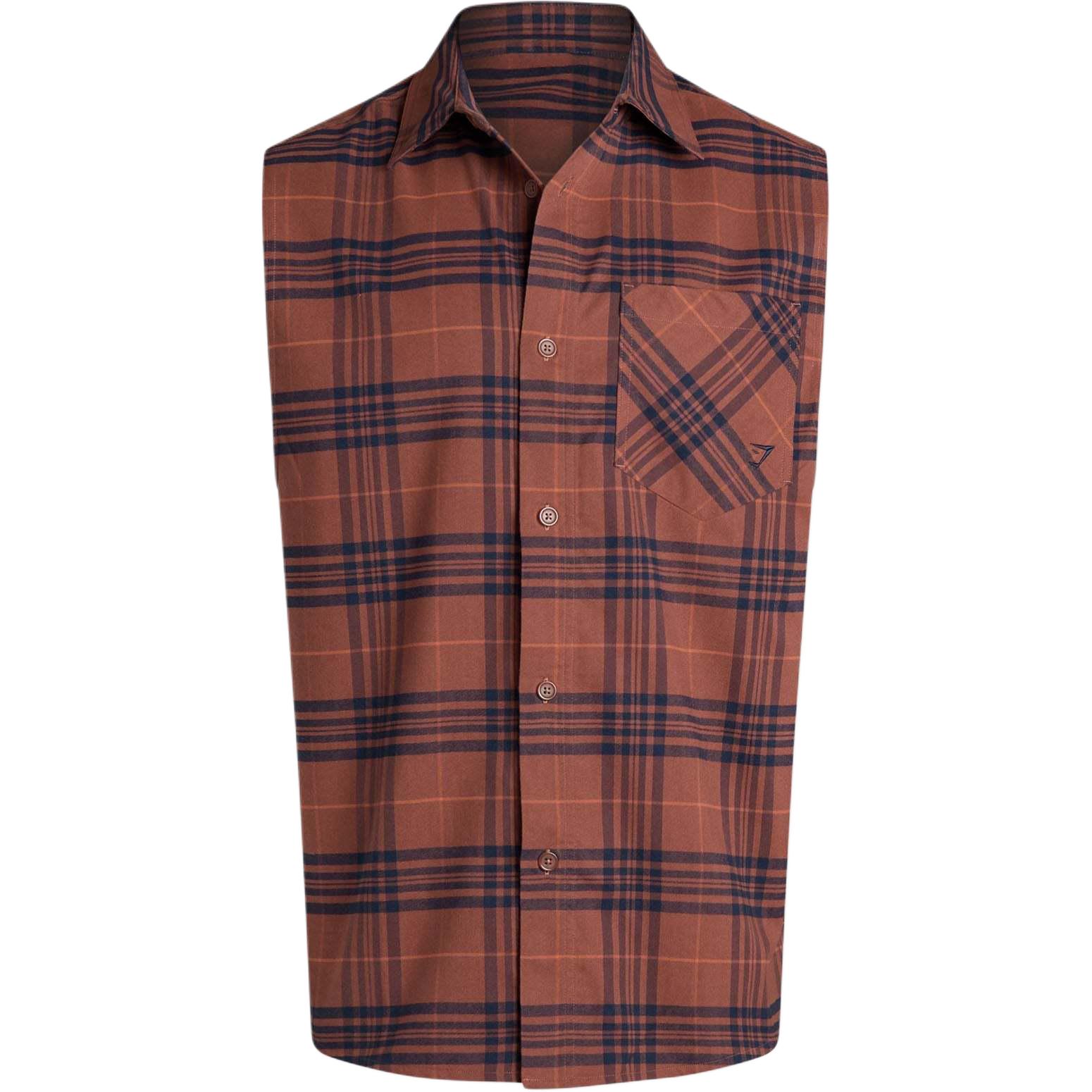 GYMSHARK Рубашка CHECK SLEEVELESS SHIRT Men's Canyon Brown
GYMSHARK Рубашка CHECK SLEEVELESS SHIRT Men's Canyon Brown