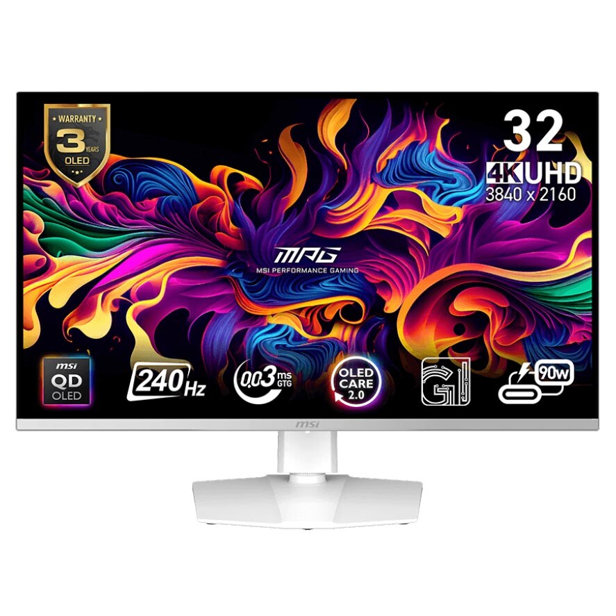 Игровой монитор MSI MPG 321URXW QD-OLED, 31.5", UHD 3840x2160, 240 Гц, QD-OLED, белый
Игровой монитор MSI MPG 321URXW QD-OLED, 31.5", UHD 3840x2160, 240 Гц, QD-OLED, белый