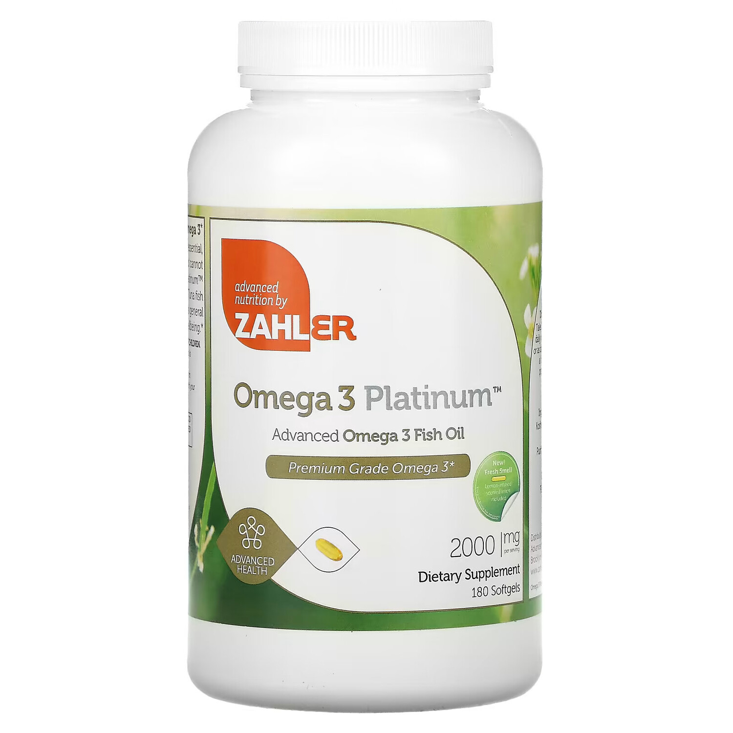 Zahler, Omega 3 Platinum, улучшенный рыбий жир с омега-3, 1000 мг, 180 гелевых капсул
Zahler, Omega 3 Platinum, улучшенный рыбий жир с омега-3, 1000 мг, 180 гелевых капсул