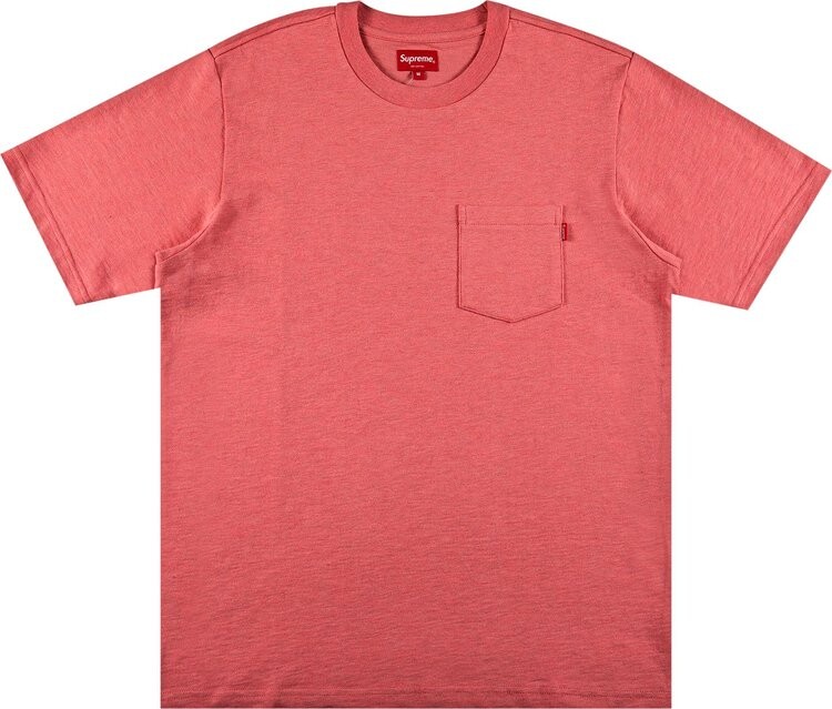Футболка Supreme Short-Sleeve Pocket Tee 'Heather Coral', розовый 
Футболка Supreme Short-Sleeve Pocket Tee 'Heather Coral', розовый