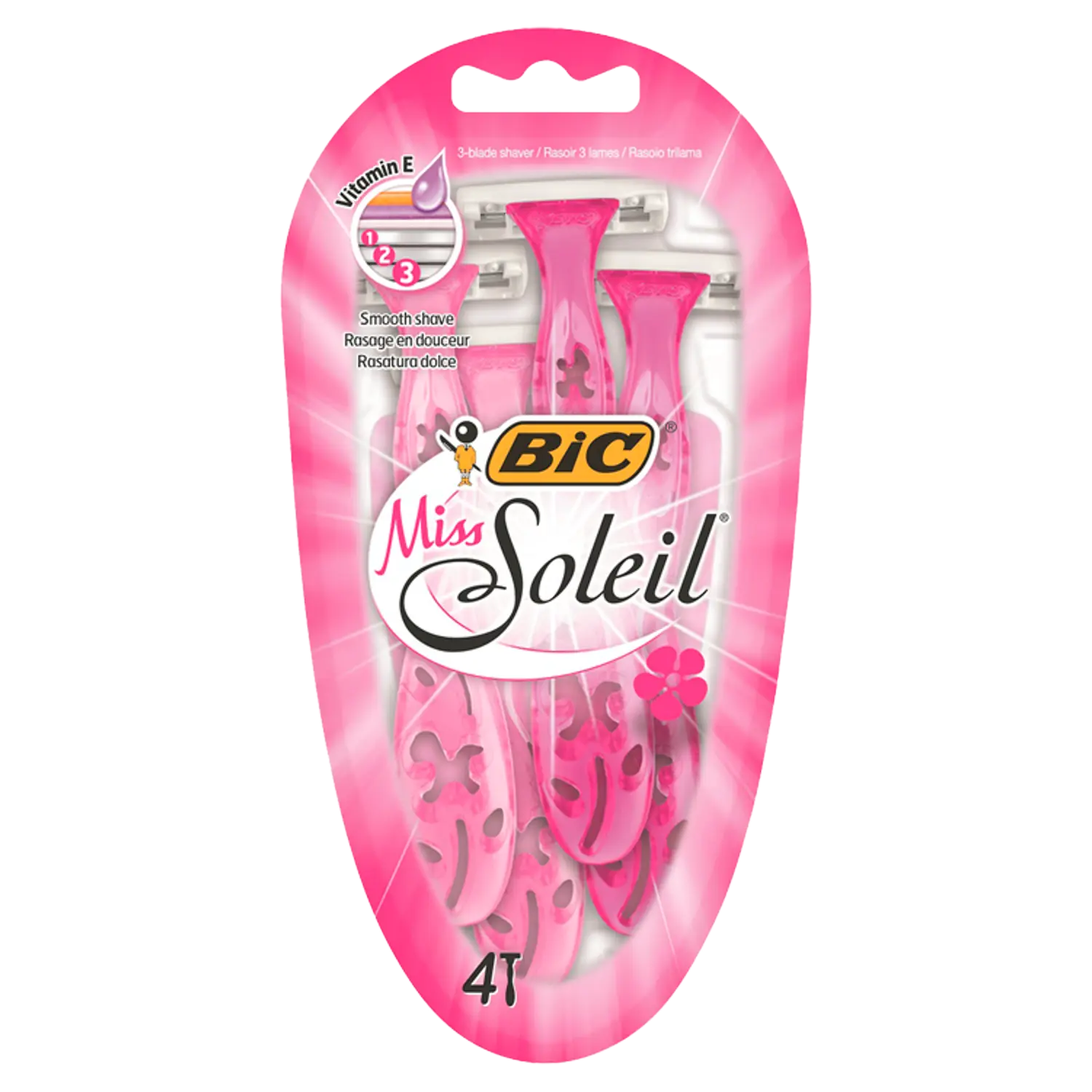 Bic Miss Soleil женская бритва, 4 шт/1 упаковка
Bic Miss Soleil женская бритва, 4 шт/1 упаковка