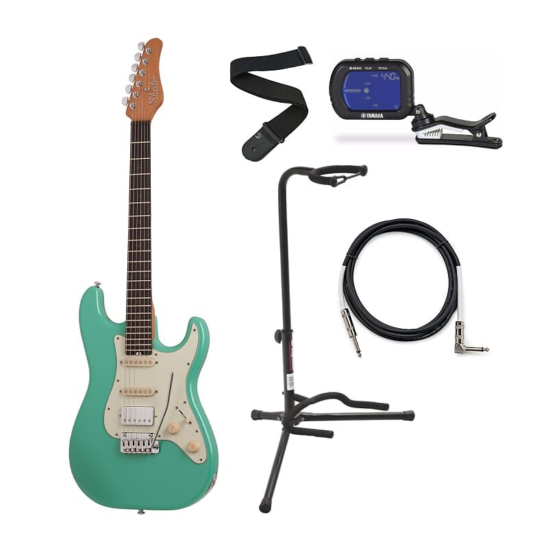 Традиционная 6-струнная электрогитара Schecter Nick Johnston H/S/S (атомно-зеленый) в комплекте со стойкой, тюнером, ремнем и кабелем Schecter Nick Johnston Traditional H/S/S Electric Guitar Bundle with Accessories
Традиционная 6-струнная электрогитара Schecter Nick Johnston H/S/S (атомно-зеленый) в комплекте со стойкой, тюнером, ремнем и кабелем Schecter Nick Johnston Traditional H/S/S Electric Guitar Bundle with Accessories
