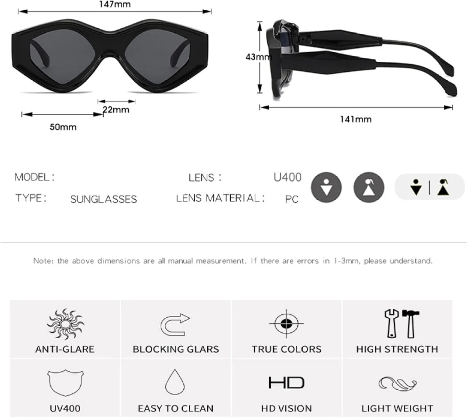 Винтажные солнцезащитные очки Polygon для женщин и мужчин, разноцветные, двухцветные, неправильной формы, с защитой от УФ-излучения UV400 UATXTAU, C5gray-green
Винтажные солнцезащитные очки Polygon для женщин и мужчин, разноцветные, двухцветные, неправильной формы, с защитой от УФ-излучения UV400 UATXTAU, C5gray-green