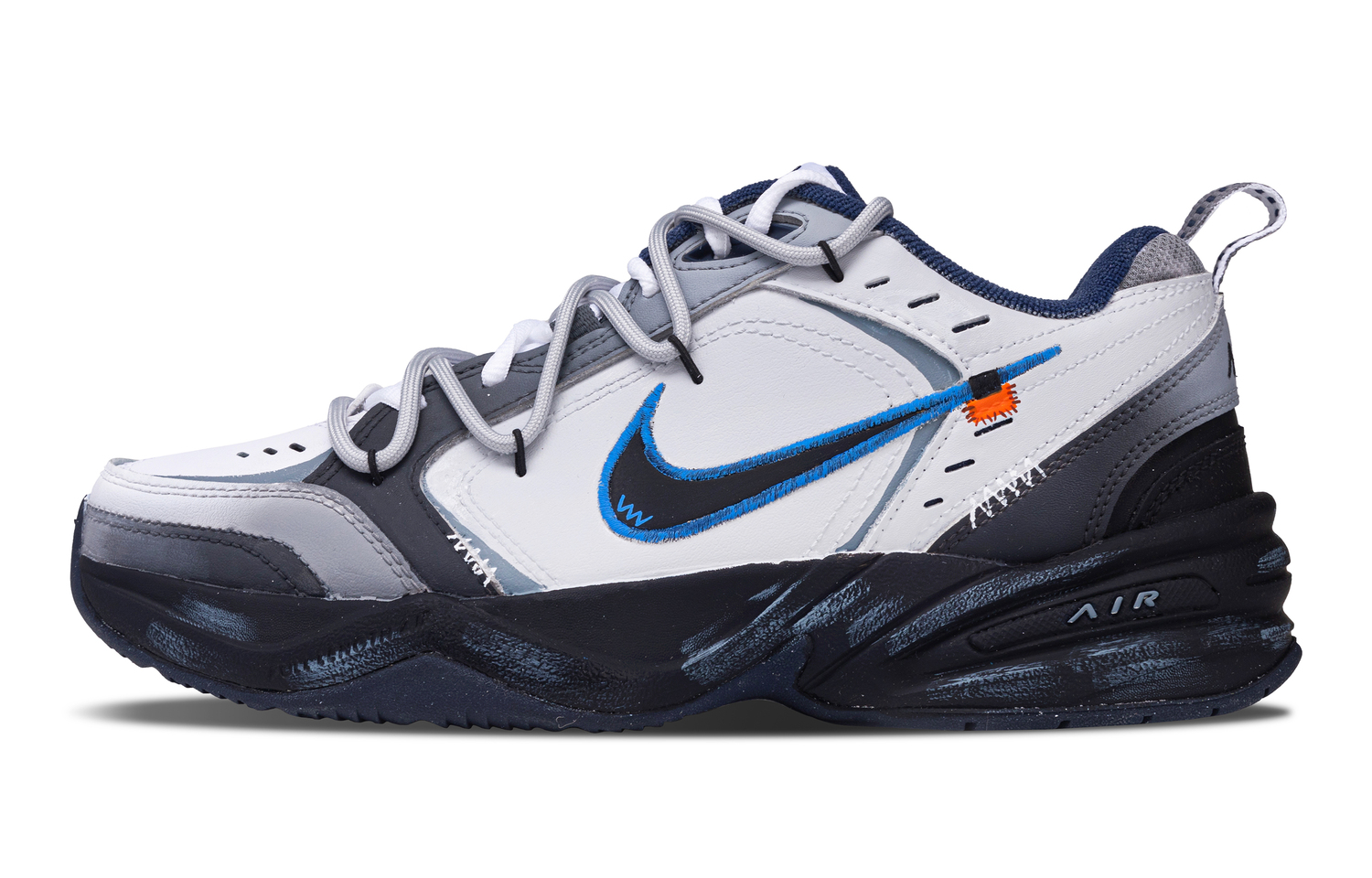 Nike Кроссовки Air Monarch 4 Chunky Unisex Low Top Black/Blue/Gray
Nike Кроссовки Air Monarch 4 Chunky Unisex Low Top Black/Blue/Gray