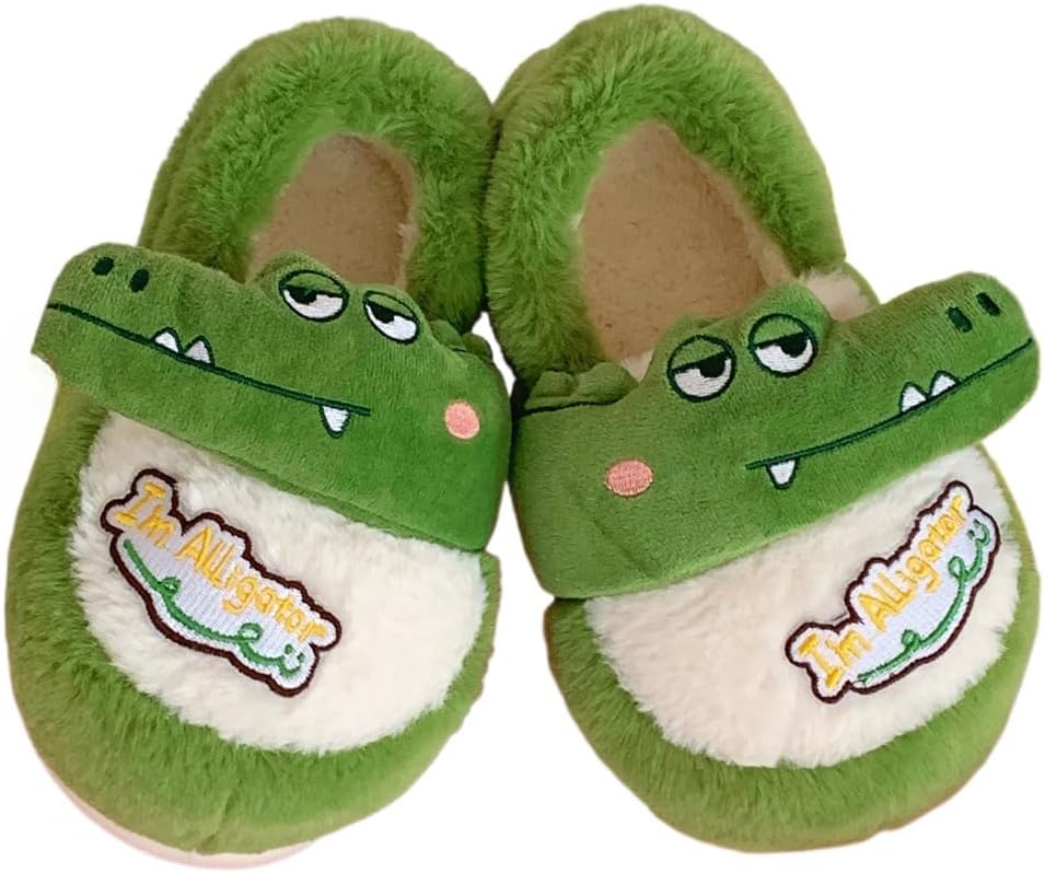 Милые тапочки-крокодилы с плюшевой подошвой с эффектом памяти, пушистые зимние домашние тапочки из хлопка для женщин и мужчин Plonme, зеленый
Милые тапочки-крокодилы с плюшевой подошвой с эффектом памяти, пушистые зимние домашние тапочки из хлопка для женщин и мужчин Plonme, зеленый