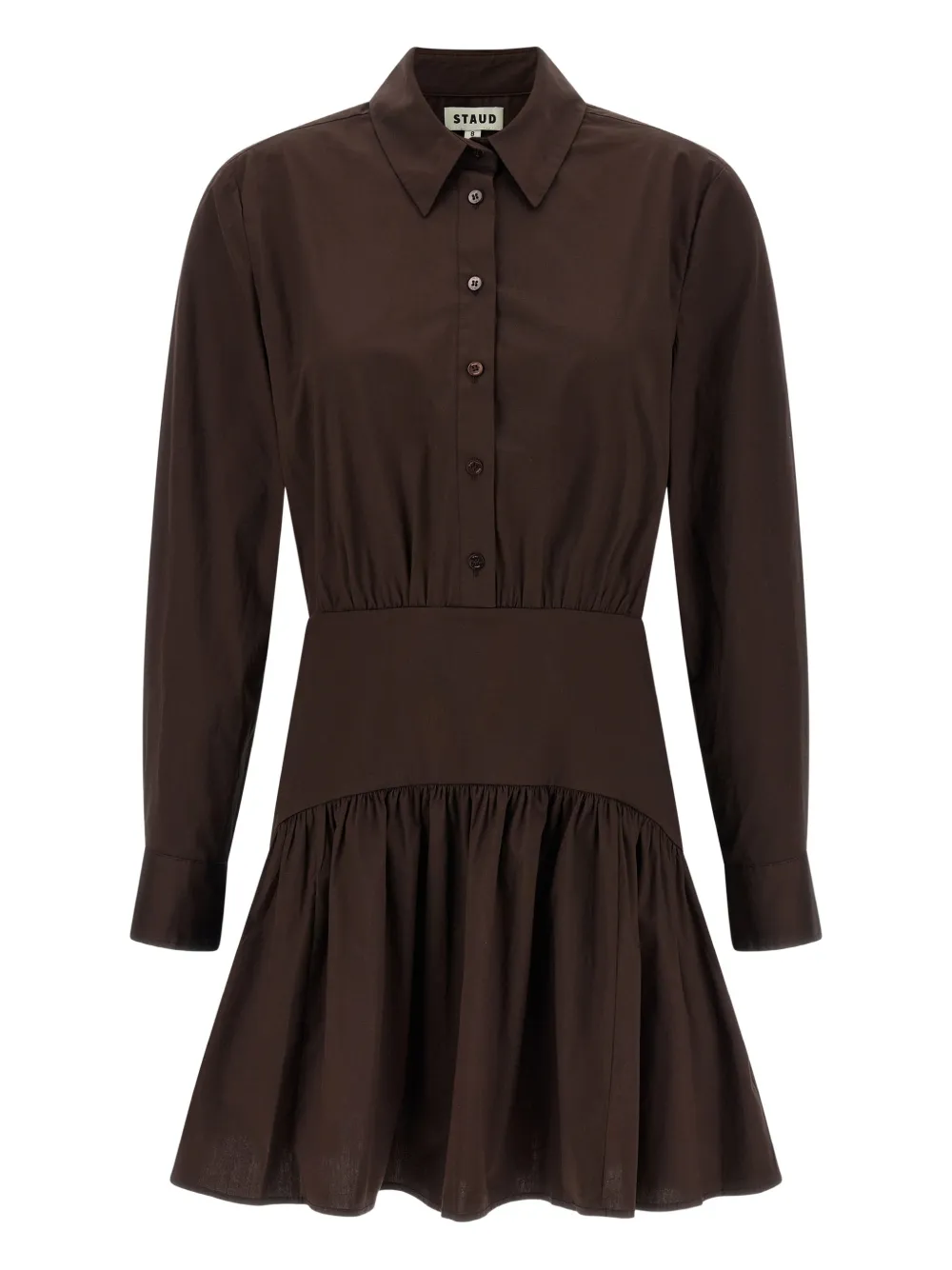 Мини-платье Rocco с присборенной отделкой Staud, коричневый
Мини-платье Rocco с присборенной отделкой Staud, коричневый