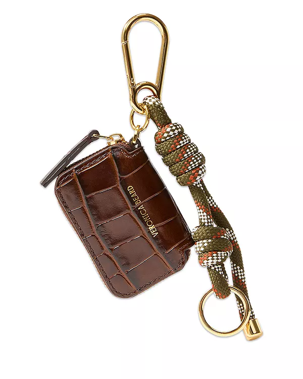 Брелок для сумки из кожи с тиснением под крокодила Veronica Beard, красный
Брелок для сумки из кожи с тиснением под крокодила Veronica Beard, красный